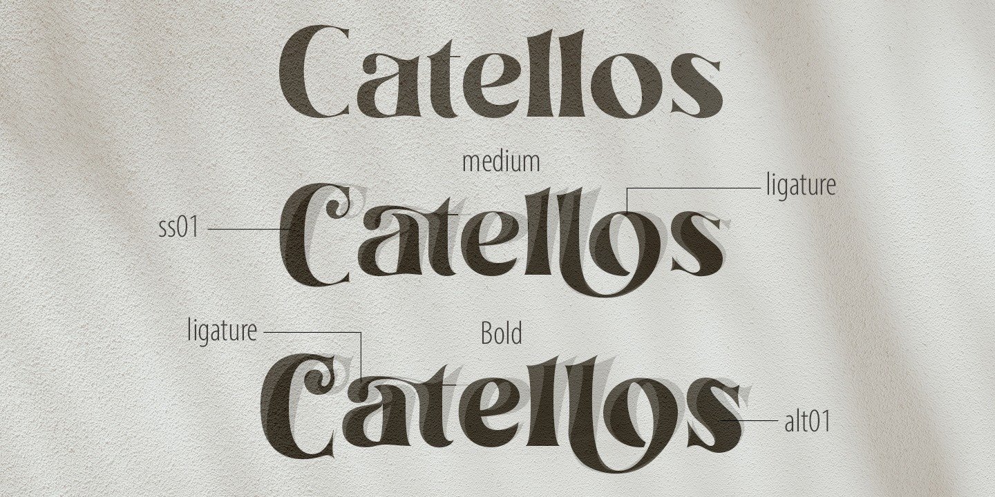 Example font Catellos #5